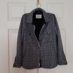 Fleece-lined shirt jacket